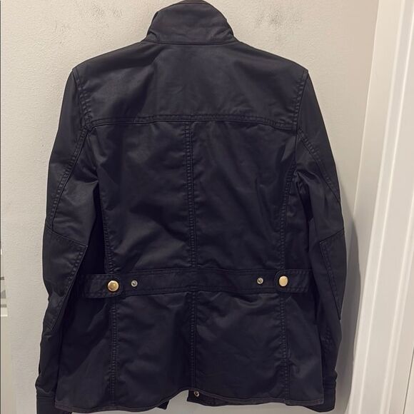 J. Crew Black and Gold Twill Field Jacket with Stand-Up Collar size XS - Picture 5 of 13